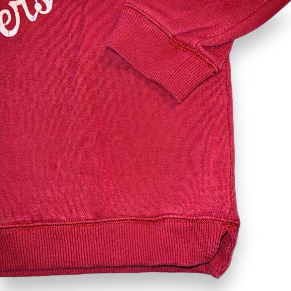 American Eagle Womens Sweatshirt Pullover Round Neck Long Sleeves Red Pink Large - Picture 5 of 8